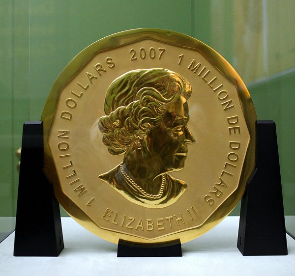 Big Maple Leaf: Die gestohlene schwere Goldmünze. - © picture alliance / dpa