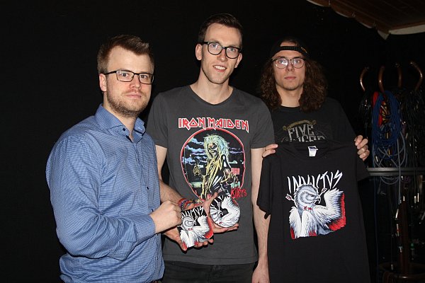(v.l.n.r.) Manager Jan-Philipp Jansen, Patrick Heidemann, David

Büscher - © Julian Hölscher