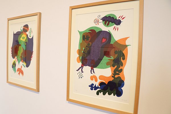 Farbenfroh sind diese Bilder von Pitt Moog. - © Holger Kosbab