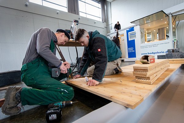 Am Wochenende dreht sich im Paderborner Schützenhof wieder alles um das Thema Bauen. - © Niklas Tüns/Archiv