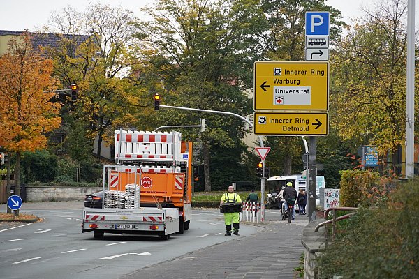 Auch an der Kreuzung Driburger Straße/Gierswall kommt es zu Sperrungen. - © Felix Schwien