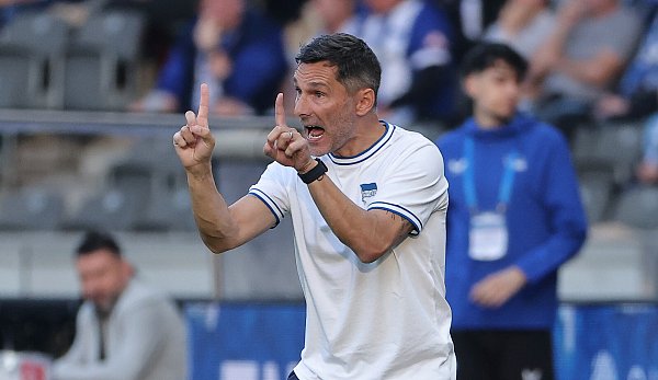 Berlins Trainer Stefan Leitl glaubt an ein ausgeglichenes Spiel gegen den SC Paderborn. - © picture alliance / contrastphoto