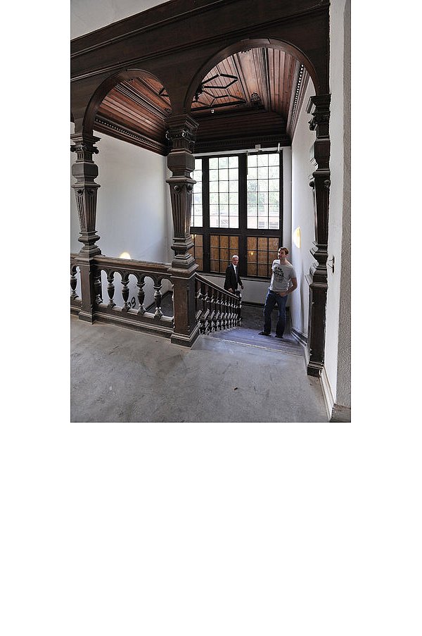 Das Treppenhaus des Hauses Buchwald. - © FOTO: RAIMUND VORNBÄUMEN