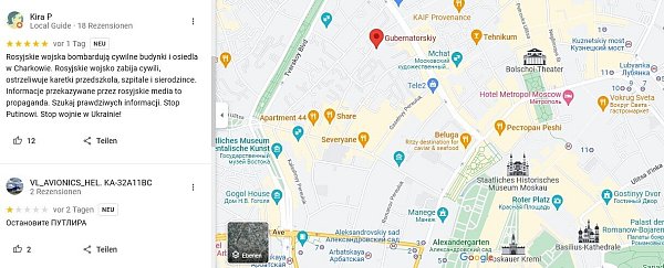 In verschiedenen Sprachen versuchen Menschen aus der ganzen Welt Kontakt zur russischen Bevölkerung aufzunehmen. - © Screenshot: Jemima Wittig