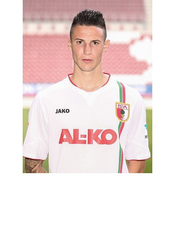 AUGSBURG, GERMANY - JULY 08: Panagiotis Vlachodimos poses during the FC Augsburg team presentation at SGL Arena on July 8, 2013 in Augsburg, Germany. (Photo by Thomas Langer/Bongarts/Getty Images) - © 2013 Getty Images