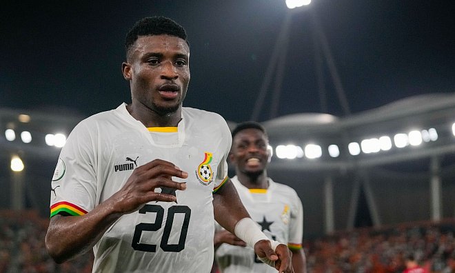 Tottenham-Star Mohammed Kudus hat mit Ghana den Sprung zur WM geschafft. (Archivbild) - Themba Hadebe/AP/dpa