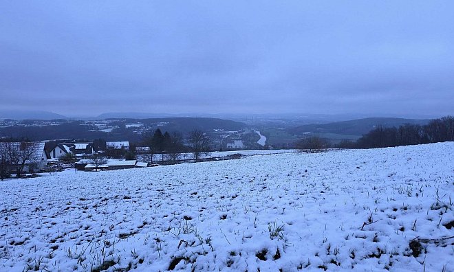 In Vlotho hatte es über Nacht geschneit. - Ellen Meise