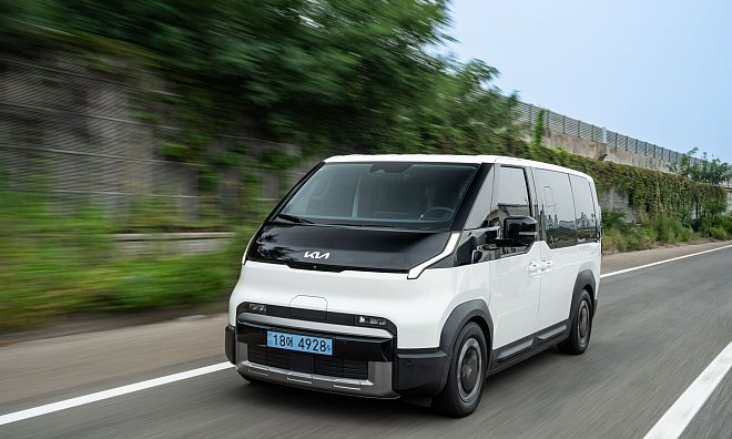 Bislang war Kia hierzulande für Pkw bekannt: Der Hersteller präsentiert nun mit dem PV5 sein erstes vollelektrisches Shuttle. - Kia/dpa-tmn