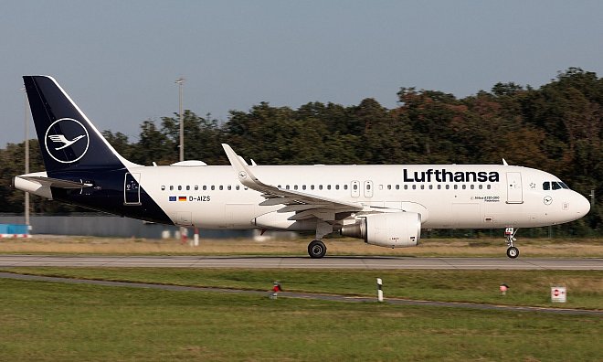 Die aktuelle "Paderborn"-Maschine der Lufthansa fliegt mit dem Stadtnamen seit Mai 2023. - Neue Westfälische