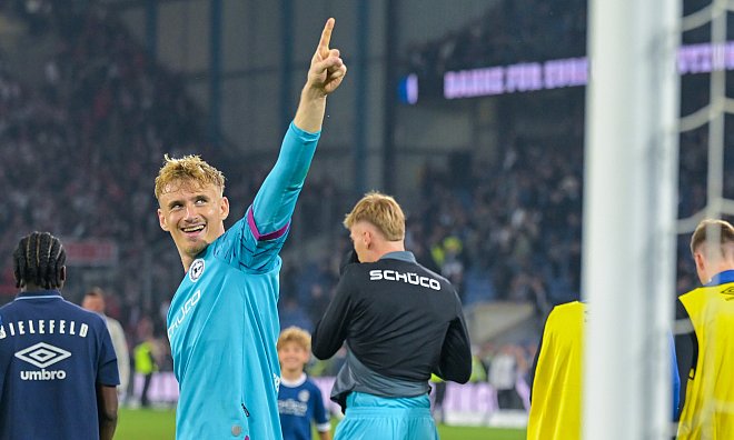 Gewinner: Arminia-Torwart Jonas Kersken legt beim Marktwert zu. - Teresa Kröger