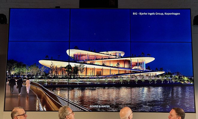 Das Büro Bjarke Ingels Group hat den Wettbewerb gewonnen. - Georg Wendt/dpa