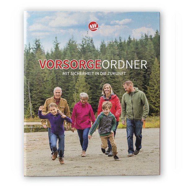 Jetzt neu: Unser Vorsorgeordner hilft Ihnen, einen Überblick zu behalten. - © NW