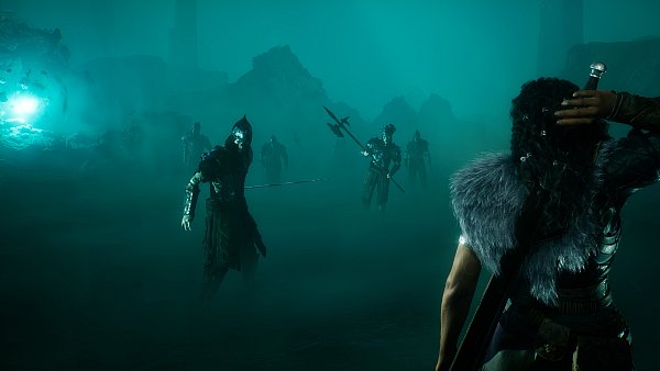 Eine düstere Begegnung: Ryn steht in Echoes of the End finsteren Gegnern gegenüber. - © Myrkur Games