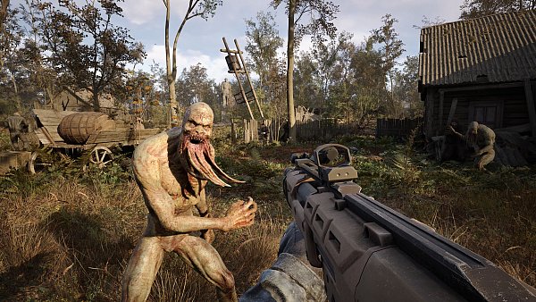 Ein gefährlicher Mutant greift uns in der postapokalyptischen Welt von „Stalker 2: Heart of Chornobyl“ an. - © GSC Game World