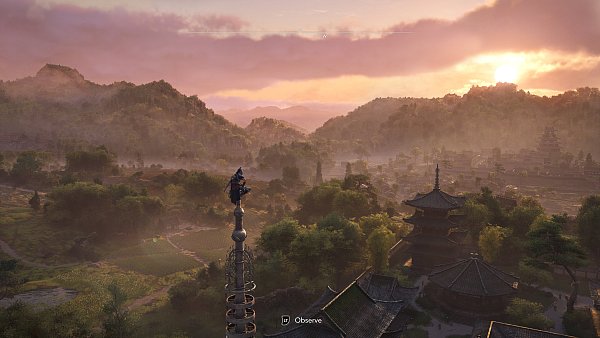 Ein atemberaubender Blick auf die Landschaft in Assassin’s Creed: Shadows, perfekt für die Erkundung im feudalen Japan. - © Ubisoft