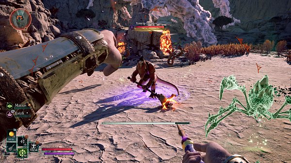 Die Xaurip genannten Echsenwesen heizen uns schon früh im Spiel ordentlich ein. - © Xbox Game Studios