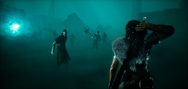 Im mystischen Nebel: Ryn stellt sich auch in der „Enhanced Edition“ von „Echoes of the End“ unheimlichen Gegnern. - © Myrkur Games