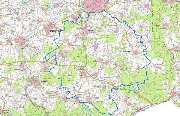 Aus dem Sperrbezirk rund um Henglarn wird nun ein Beobachtungsgebiet. - © Kreis Paderborn