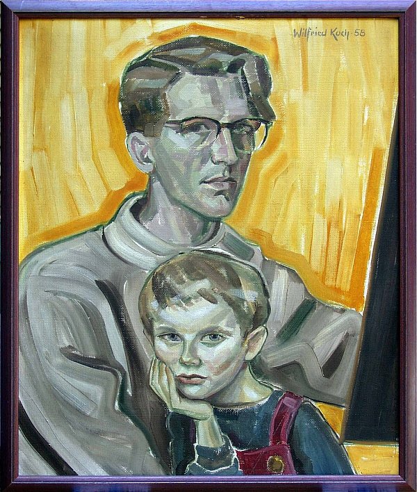 Vater und Sohn: Doppelporträt von Dr. Wilfried Koch. - © NW