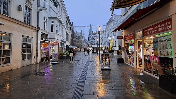 Der Überfall auf den Kiosk ereignete sich in der Obermarktstraße. MT-Foto: - © Anastasia von Fugler