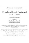 Traueranzeige für Eberhard Josef Gottwald 