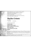 Traueranzeige für Marlies Grimm 
