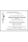 Traueranzeige für Hedwig Elisabeth Doberleit 