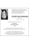Traueranzeige für Doris Bachmann 
