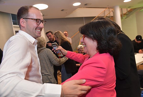 Mattis Haverland und Maria Unger (beide SPD). - © sport/presse/foto Dünhölter
