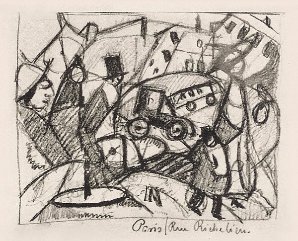 Hermann Stenner fängt 1912 die Dynamik von Paris ein. - © Sammlung Bunte
