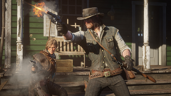 Im ersten Serienteil die Hauptfigur: John Marston, der hier die Vorgeschichte von Red Dead Redemption erlebt. - © Rockstar Games