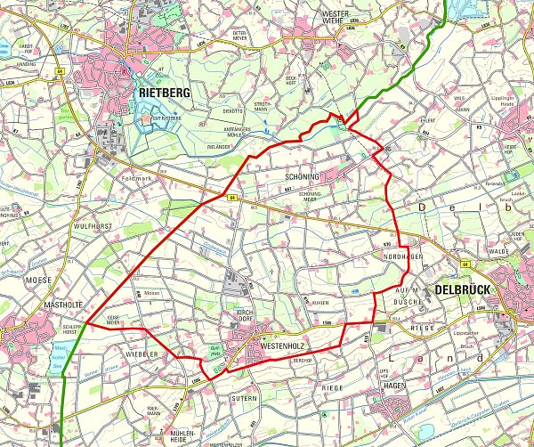 Der Sperrbezirk. - © Kreis Paderborn