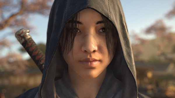 Auch Naoe, eine der Hauptfiguren aus „Assassin’s Creed: Shadows“, schaut mit kritischem Blick. - © Ubisoft