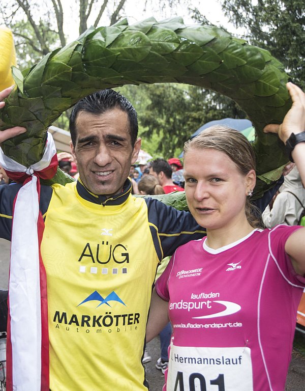 Topfavoriten: Elias Sansar und Silke Pfenningschmidt.