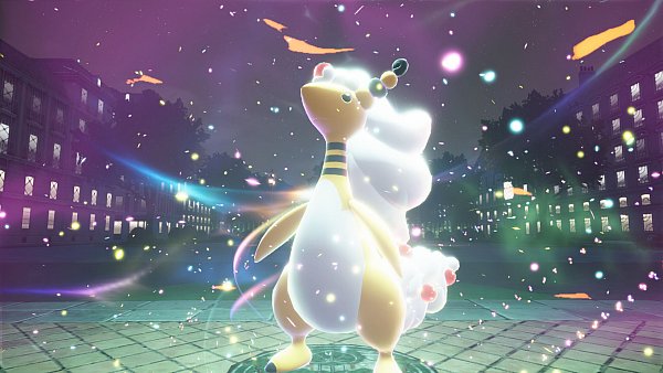 In "Pokémon-Legenden: Z-A" spielen die Mega-Entwicklungen wie hier von Ampharos eine wichtige Rolle. - © Nintendo