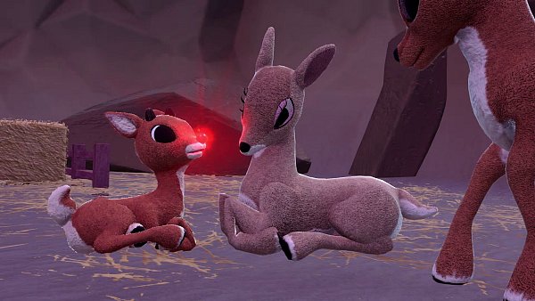 Rudolphs rote Nase ist kaum zu übersehen. Auch im Spiel leuchtet sie schön rot und ist Wegweiser zu versteckten Weihnachtsglocken. - © Headless Chicken Games