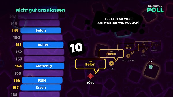 Erraten, was nicht gut anzufassen ist: Da werden uns doch sicher Dinge einfallen, oder nicht? - © Jackbox Games