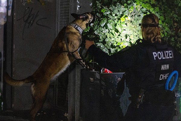 Ein Polizeihund sollte vor Ort die Spur des Täters aufnehmen. Es gelang nicht gänzlich. - © Symbolfoto: Oliver Krato