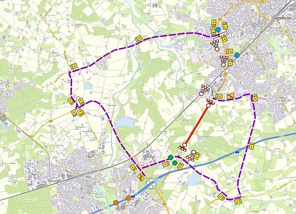 Wegen der Vollsperrung der B61 muss der Verkehr umgeleitet werden. Straßen.NRW hat nun erklärt, wie das ablaufen soll. - © Straßen.NRW
