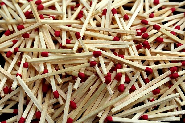 Bestandteile in Streichholz-Köpfen sollen giftig auf Trauermücken-Larven wirken, wenn die Streichhölzer kopfüber in die Erde gesteckt werden: - © Symboldbild: Pixabay