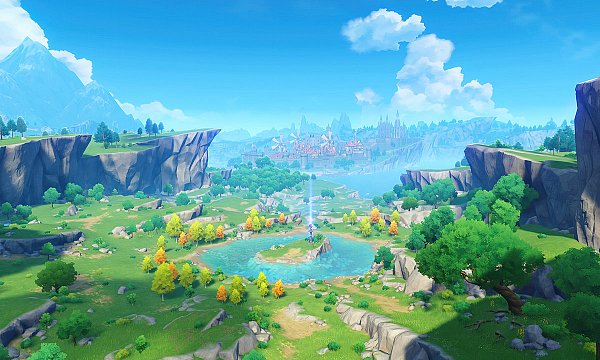 Die Spielwelt Teyvat birgt viele Quests und so einige Geheimnisse. - © miHoYo