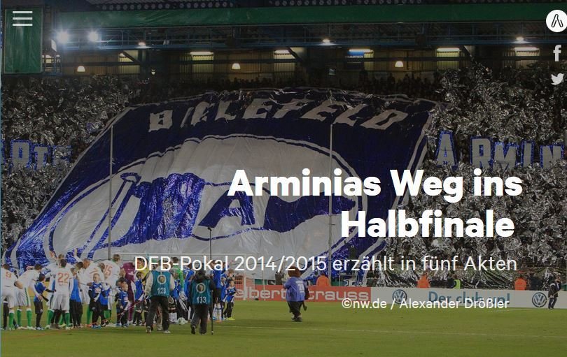 Multimedia-Dokumentation: Arminias Weg ins Halbfinale